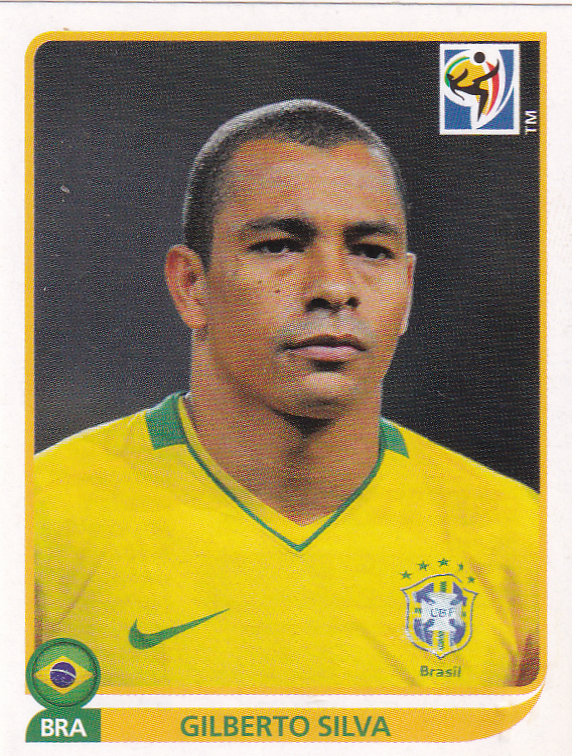 Gilberto Silva - Brasilien - Panini WM 2010 - Basis Bild - Nr. 496