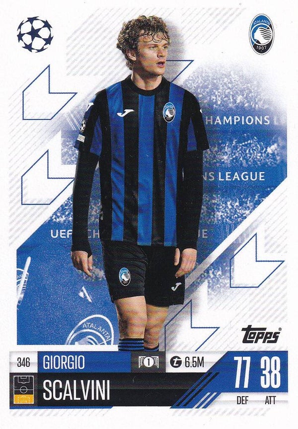 Giorgio Scalvini - Atalanta Bergamo - Topps Champions League 2024 - Basis Karte - Nr. 346