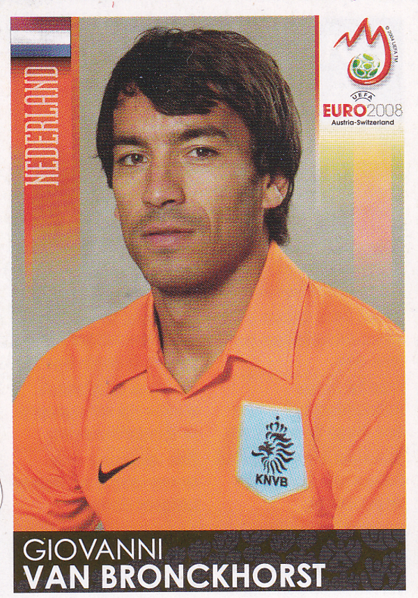 Giovanni van Bronckhorst - Holland - Panini EM 2008 - Basis Bild - Nr. 265