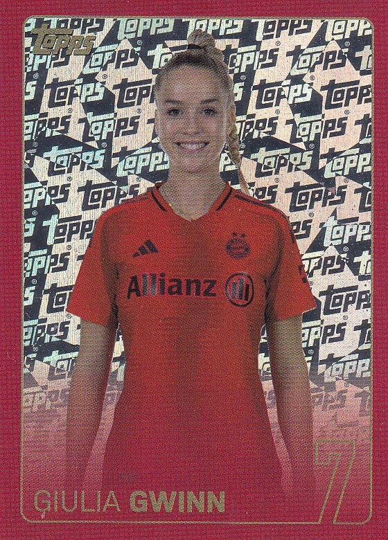 Giulia Gwinn - Topps 125 Jahre FC Bayern München - Glitzer - Nr. 210