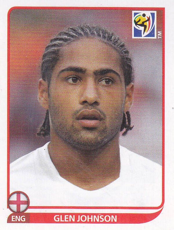 Glen Johnson / England / Panini WM 2010 / Basis Bild / Nr. 187