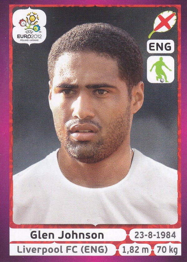 Glen Johnson / England / Panini EM 2012 / Basis Bild / Nr.496