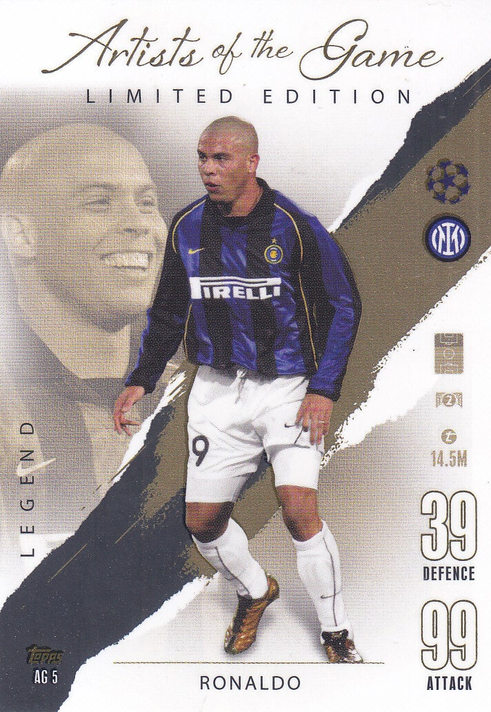 Ronaldo / Inter Mailand / Topps Champions League 2023 / Limited Edition Artists of the Game / Nr. AG5