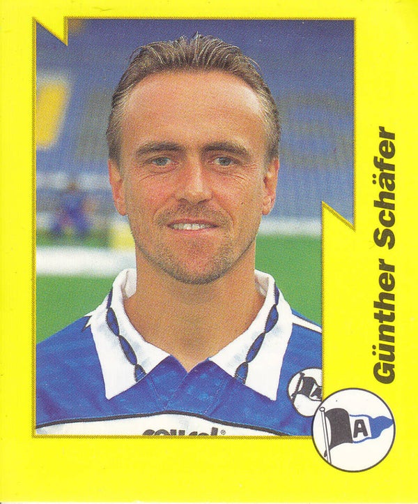 Günther Schäfer / Arminia Bielefeld / Panini Bundesliga 1997 / Basis Bild / Gelbe Serie / Nr.9