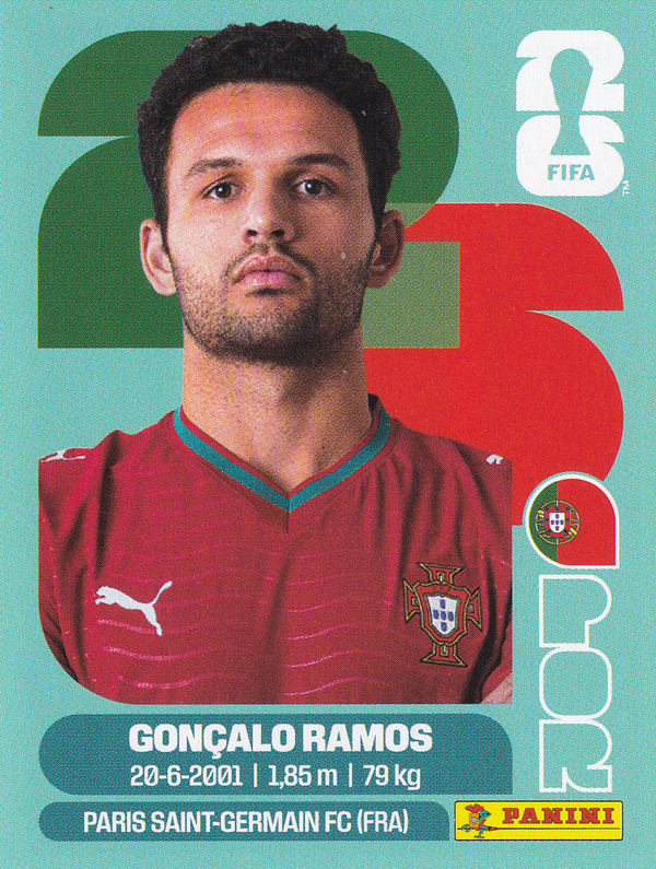 Goncalo Ramos - Portugal - Panini WM 2026 - Basis Bild - POR18