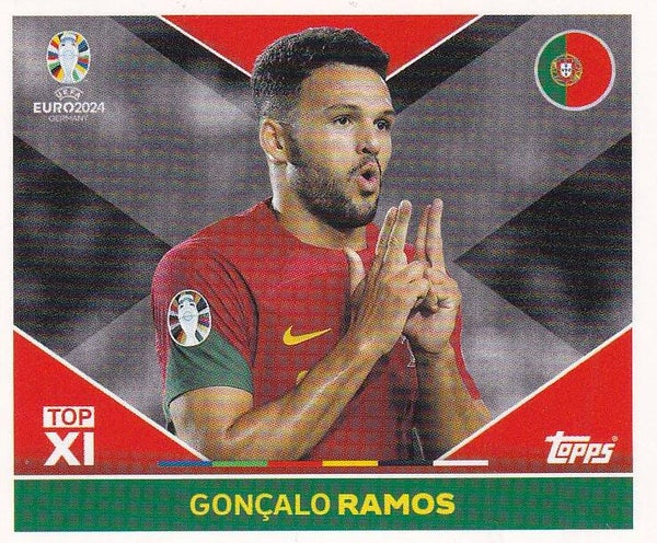 Goncalo Ramos / Portugal / Topps EM 2024 / Top XI / Nr. POR TOP 2