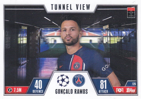 Goncalo Ramos / Paris Saint Germain - Topps Champions League Extra 2023 - Tunnel View / Nr.126