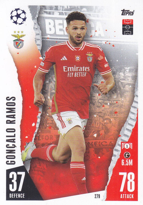 Goncalo Ramos / Benfica Lissabon / Topps Champions League 2023 / Basis Karte Nr. 279