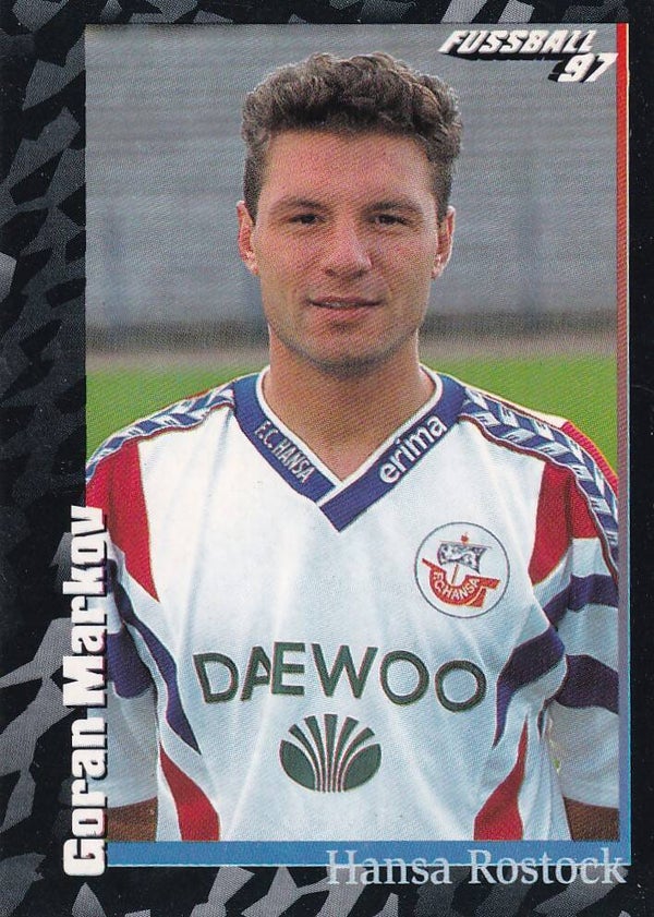 Goran Markov / FC Hansa Rostock / Panini Bundesliga 1997 / Schwarze Serie / Nr. 151