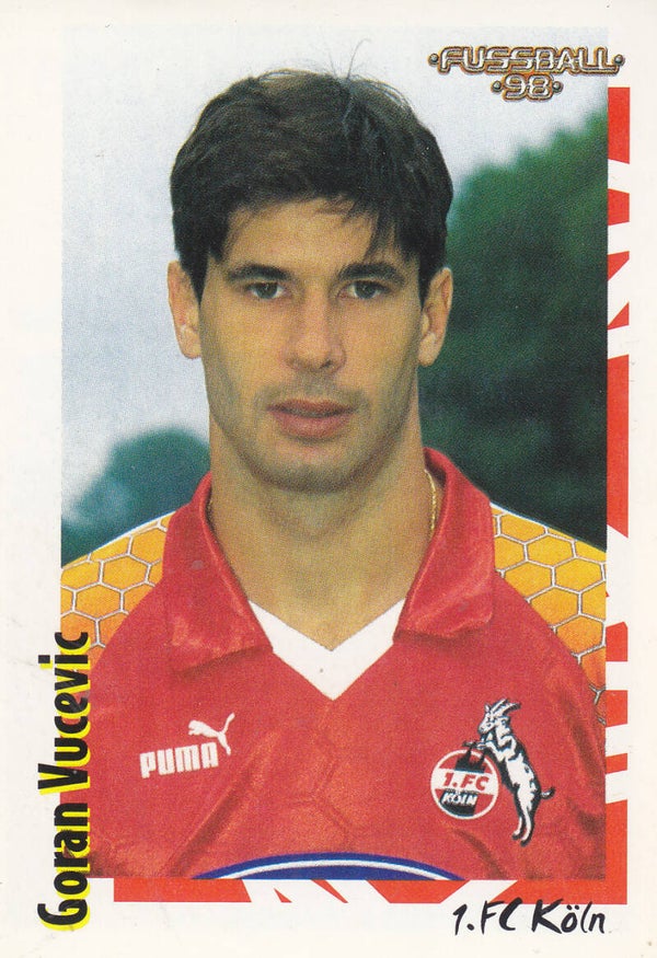 Goran Vucevic / 1.FC Köln / Panini Bundesliga 1998 / Basis Bild / Nr. 268