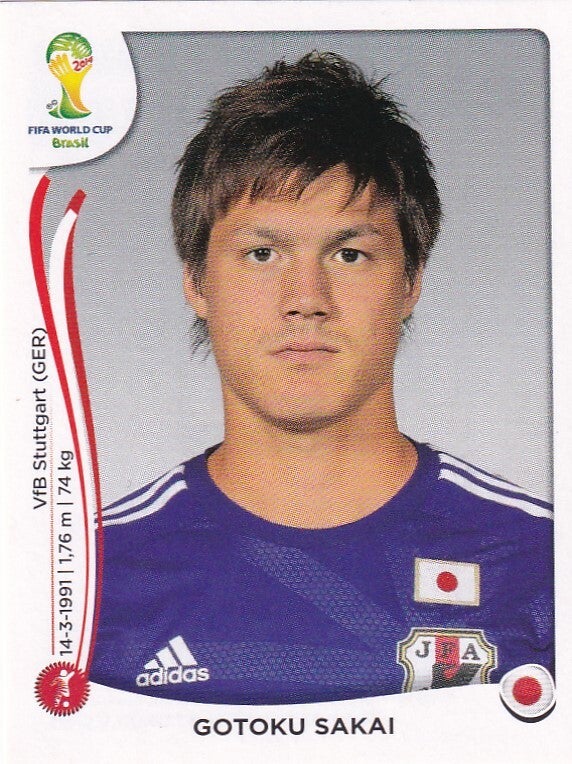 Gotoku Sakai - Japan - Panini WM 2014 - Basis Bild - Nr. 248