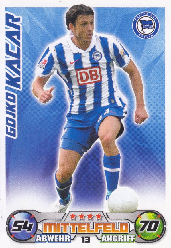 Gojko Kacar / Hertha BSC Berlin / Topps Match Attax 2009 / Basis Karte / Nr. 13