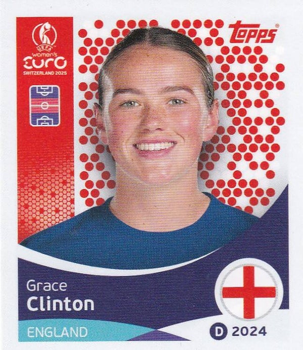 Grace Clinton - England - Topps Frauen EM 2025 - Basis Bild - Nr. 264