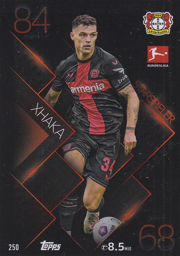 Granit Xhaka / Bayer Leverkusen / Topps Match Attax 2023 / Star Spieler / Nr.250