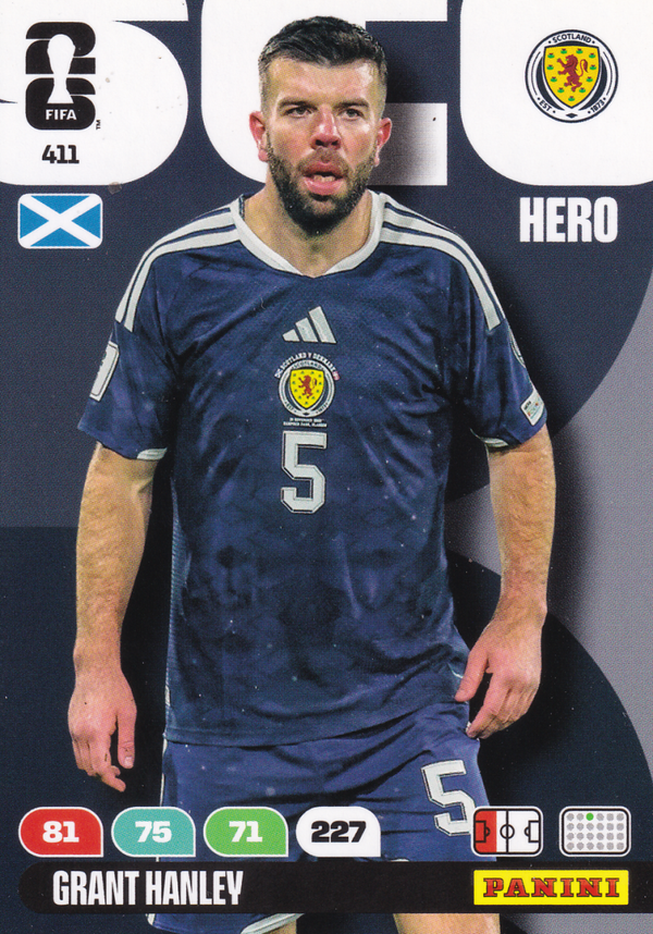 Grant Hanley - Schottland - Panini WM 2026 - Hero - Nr. 411