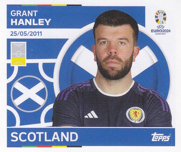 Grant Hanley / Schottland / Topps EM 2024 / Basis Bild / Nr. SCO 5