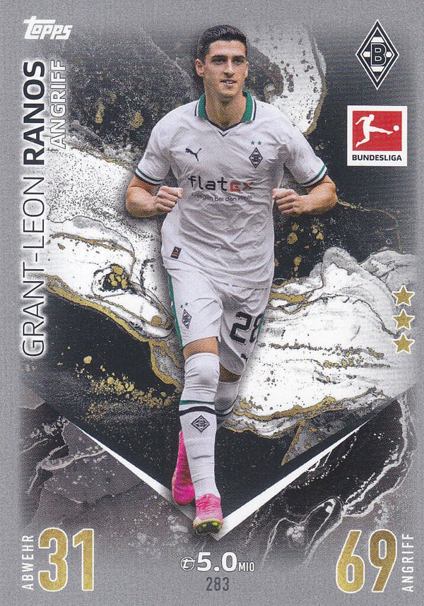 Grant-Leon Ranos / Borussia Mönchengladbach / Topps Match Attax 2023 / Basis Karte / Nr.283
