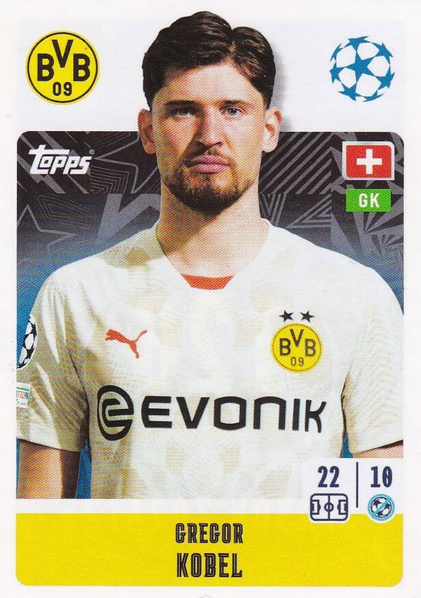 Gregor Kobel / Borussia Dortmund / Topps Champions League 2024 / Basis Bild / Nr. 126