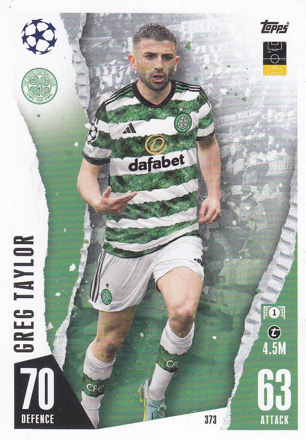 Greg Taylor / Celtic Glasgow / Topps Champions League 2023 / Basis Karte / Nr.373