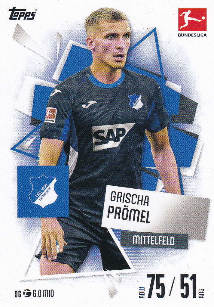Grischa Prömel - TSG 1899 Hoffenheim - Topps Match Attax 2025 - Basis Karte - Nr. 96