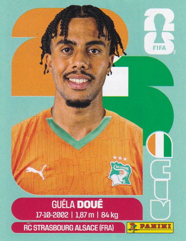 Guela Doue - Elfenbeinküste - Panini WM 2026 - Update - CIV7a