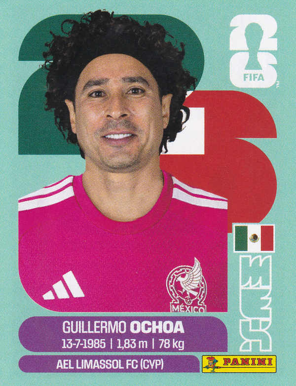 Guillermo Ochoa - Mexico - Panini WM 2026 - Update - MEX02a