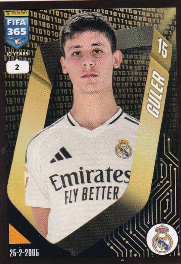 Arda Güler - Real Madrid - Panini Fifa 365 Jahr 2025 - Basis Bild - Nr. 378