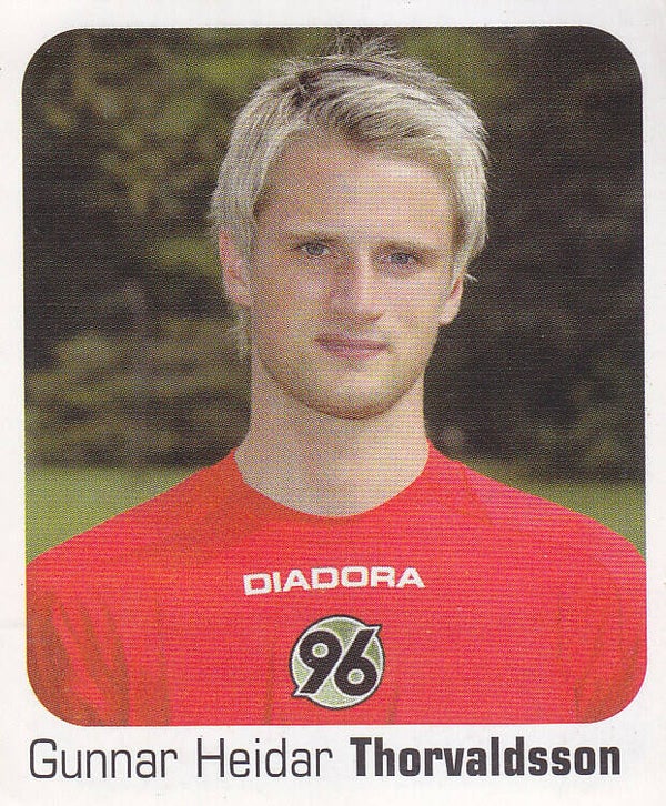 Gunnar Heidar Thorvaldsson / Hannover 96 / Panini Bundesliga 2006 / Basis Bild / Nr. 274