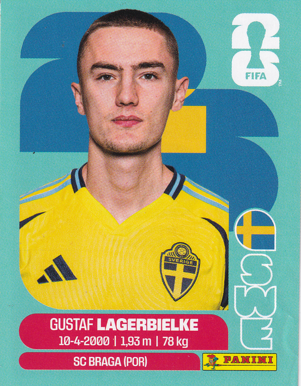 Gustaf Lagerbielke - Schweden - Panini WM 2026 - Basis Bild - SWE7