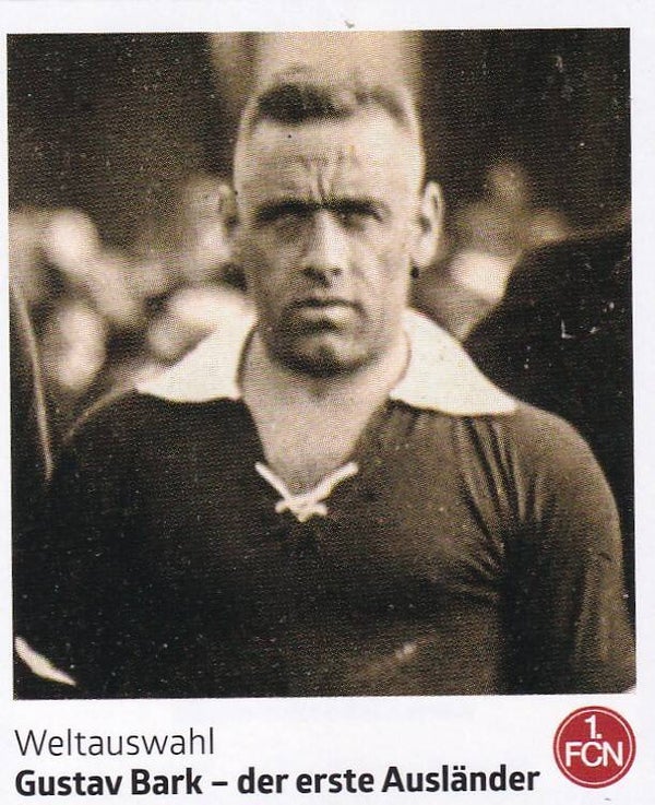 Gustav Bark - der erste Ausländer - Panini 125 Jahre 1.FC Nürnberg - Weltauswahl - Nr. 233