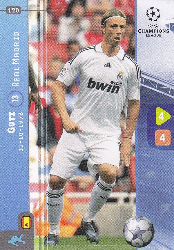 Guti / Real Madrid / Panini Champions League 2008 / Basis Karte / Nr. 120
