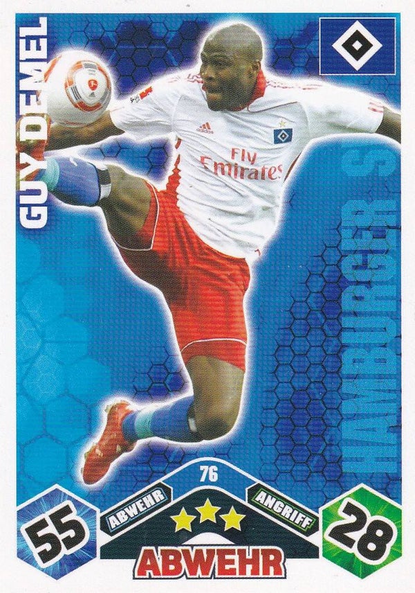 Guy Demel / Hamburger SV / Topps Match Attax 2010 / Basis Karte / Nr. 76