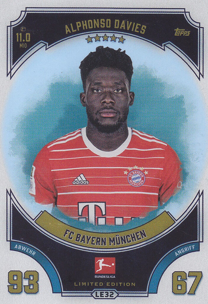 Alphonso Davies FC Bayern München Limitierte Auflage Nr. LE32