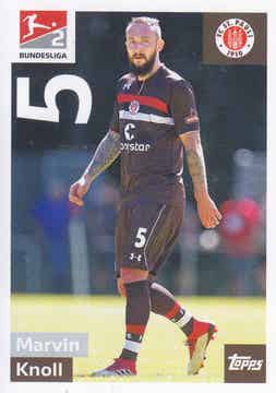Marvin Knoll / FC St.Pauli Hamburg / Topps Bundesliga 2018 / Basis Bild / Nr.292
