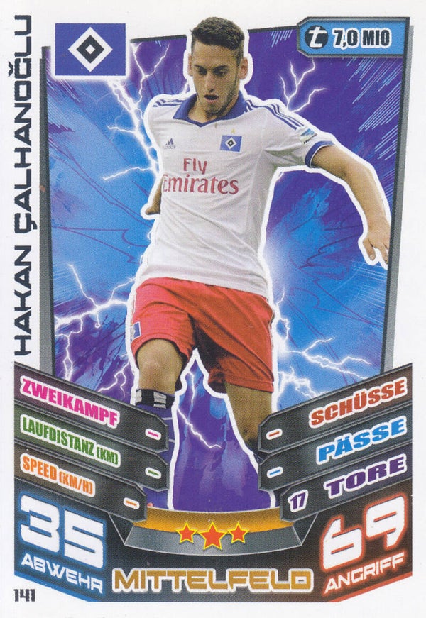Hakan Calhanoglu Hamburger SV Basis Karte Nr.141