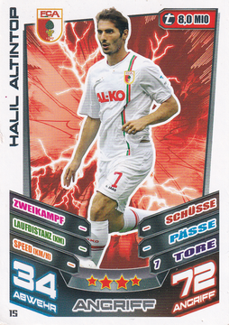 Halil Altintop - FC Augsburg - Topps Match Attax 2013 - Basis Karte - Nr. 15