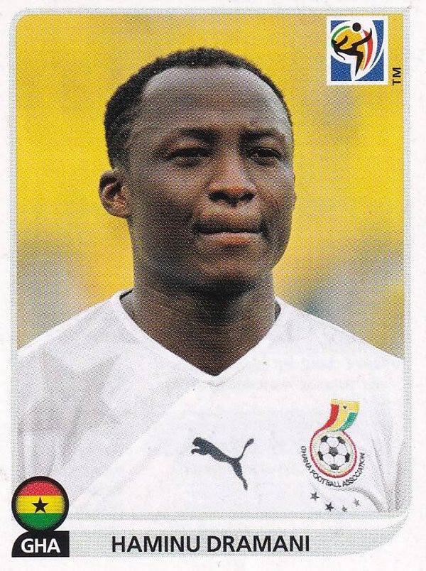 Haminu Dramani / Ghana / Panini WM 2010 / Basis Bild / Nr. 329