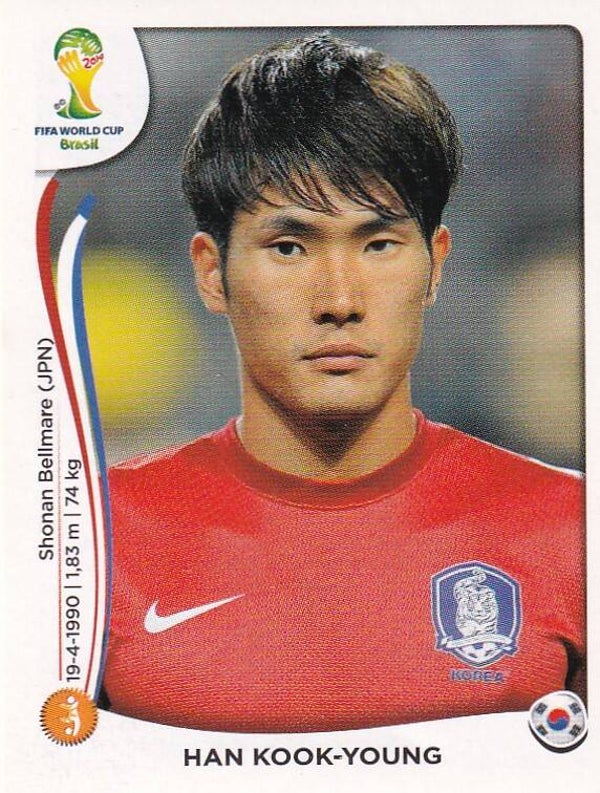 Han Kook-Young / Südkorea / Panini WM 2014 / Basis Bild / Nr. 630