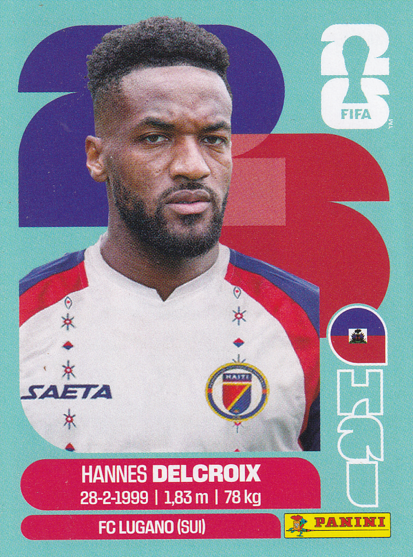 Hannes Delcroix - Haiti - Panini WM 2026 - Basis Bild - HAI9