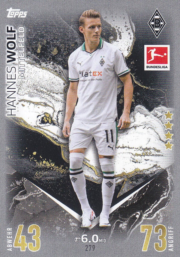 Hannes Wolf / Borussia Mönchengladbach / Topps Match Attax 2023 / Basis Karte / Nr.279