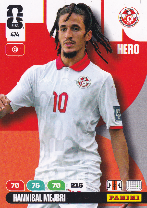 Hannibal Mejbri - Tunesien - Panini WM 2026 - Hero - Nr. 474