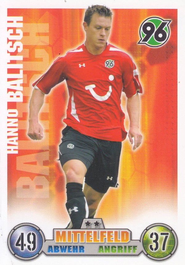 Hanno Balitsch / Hannover 96 / Topps Match Attay 2008 / Basis Karte / Nr. 153