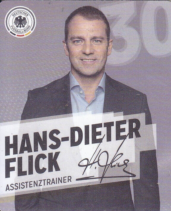 Hans-Dieter Flick / Deutschland / Plastik Sammelkarte / Nr. 30/34