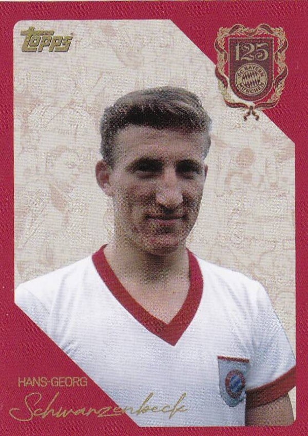 Hans Georg Schwarzenbeck / Topps 125 Jahre 1.FC Nürnberg / Basis Bild / Nr. 92