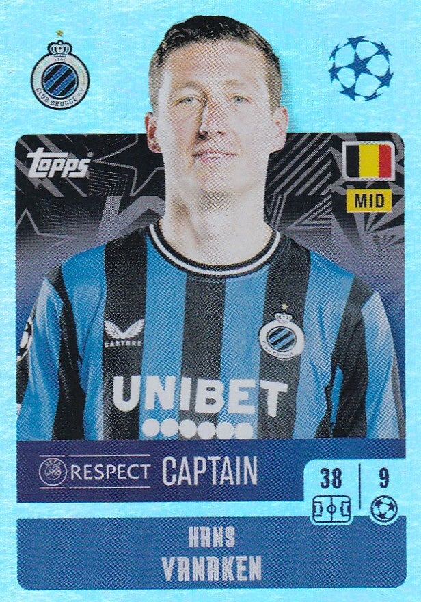 Hans Vanaken / FC Brügge / Topps Champions League 2024 / Captain / Nr. 149