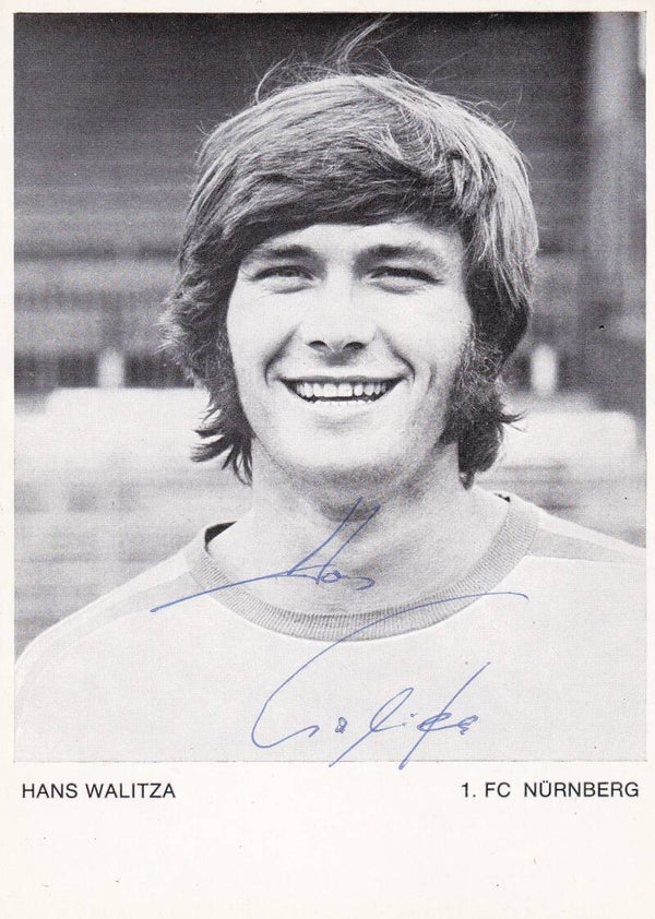 Hans Walitza / 1.FC Nürnberg / Autogrammkarte 70er Jahre