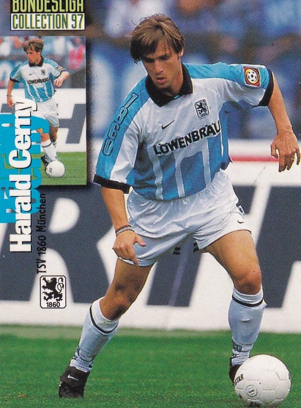 Harald Cerny / TSV 1860 München / Panini Bundesliga 1997 / Basis Karte / Nr. 92