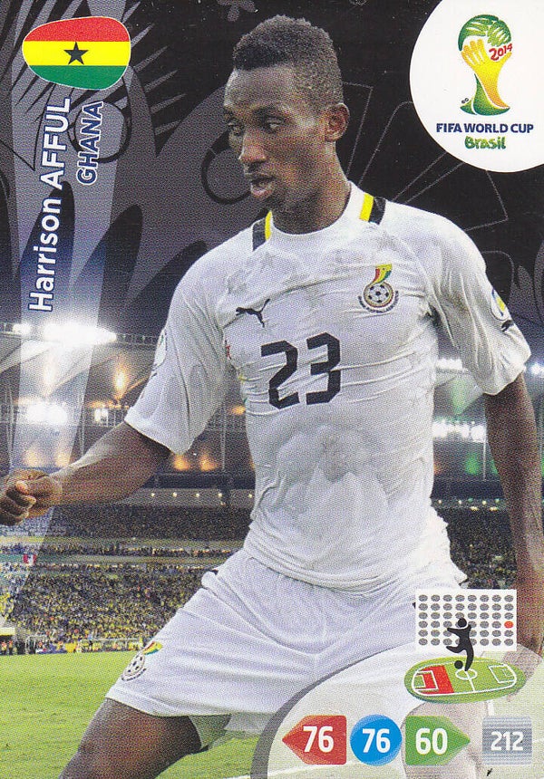 Harrison Afful / Ghana / Fifa World Cup Brazil / Basis Karte / Nr. 171
