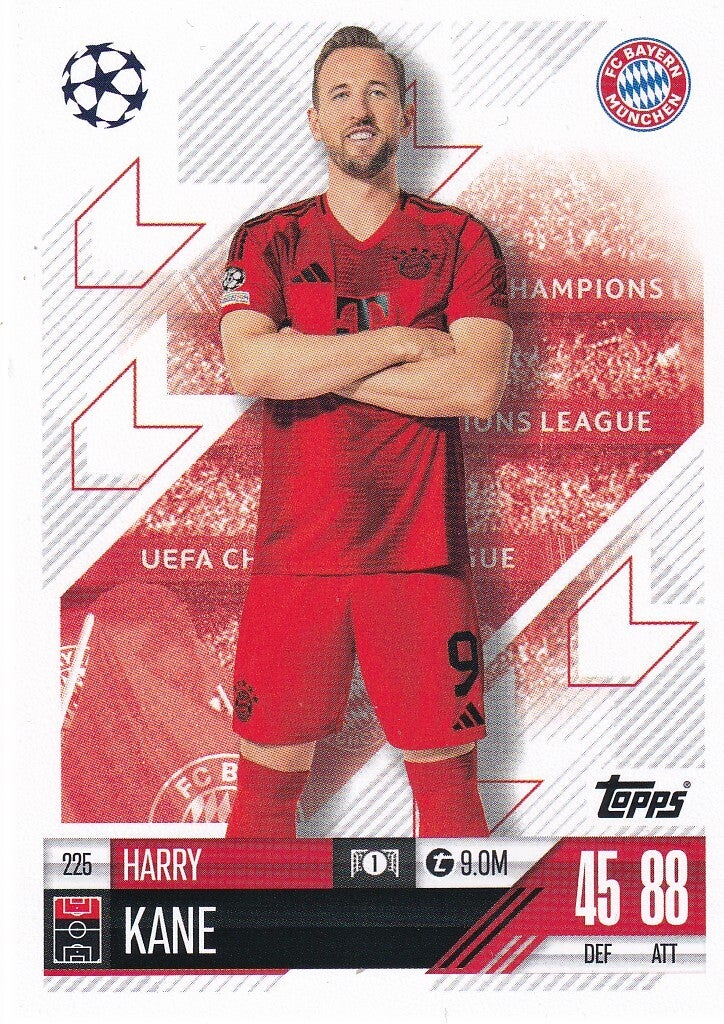 Harry Kane / FC Bayern München / Topps Champions League 2024 / Basis Karte / Nr. 225