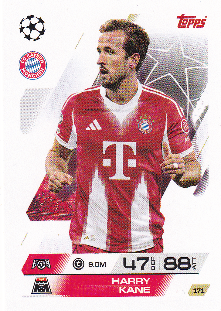Harry Kane - FC Bayern München - Topps Champions League 2025 - Basis Karte - Nr. 171